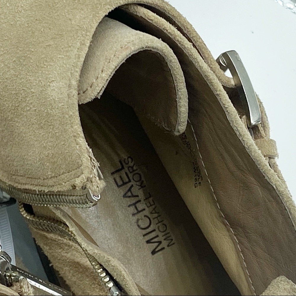 Michael Kors Adams Suede Monk Strap Ankle Boots - Picture 10 of 11